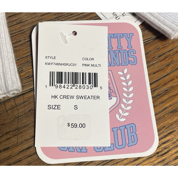 Hello Kitty and Friends Women Juniors Small Sweater Angel Intarsia Christmas $59 - Picture 6 of 16